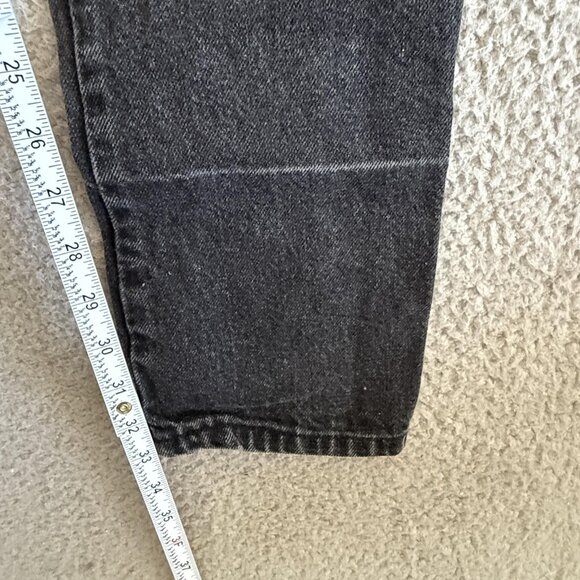 Vintage Roper Jeans Tall High Rise Black Tapered Leg Made USA 90s Western - Picture 8 of 11